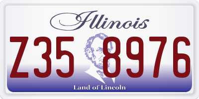 IL license plate Z358976