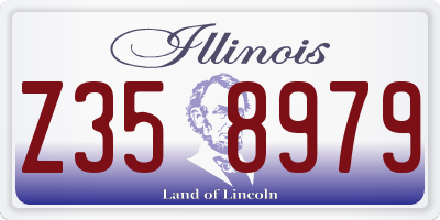 IL license plate Z358979