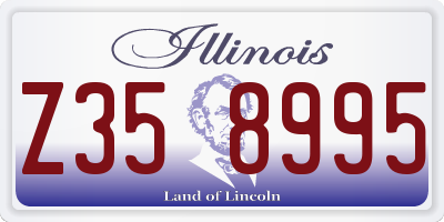 IL license plate Z358995