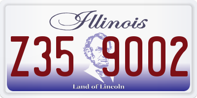 IL license plate Z359002