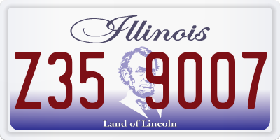 IL license plate Z359007
