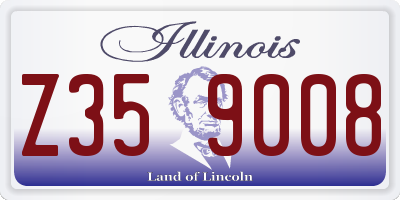 IL license plate Z359008