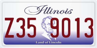 IL license plate Z359013