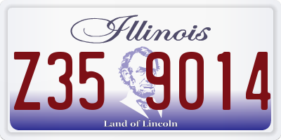 IL license plate Z359014