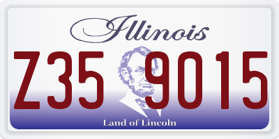 IL license plate Z359015