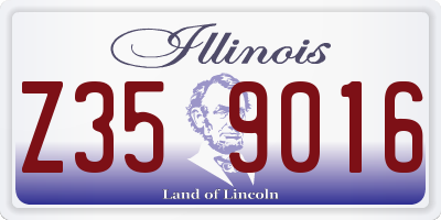 IL license plate Z359016