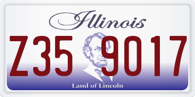 IL license plate Z359017