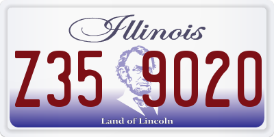 IL license plate Z359020