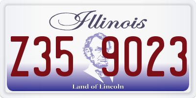 IL license plate Z359023