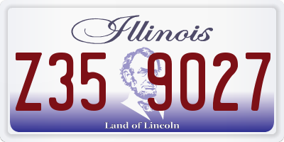 IL license plate Z359027