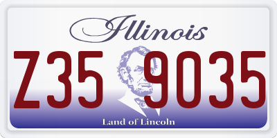 IL license plate Z359035