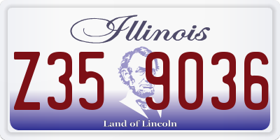 IL license plate Z359036