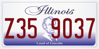 IL license plate Z359037