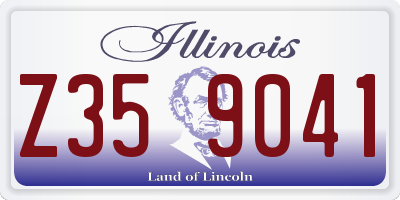 IL license plate Z359041