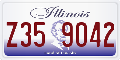 IL license plate Z359042