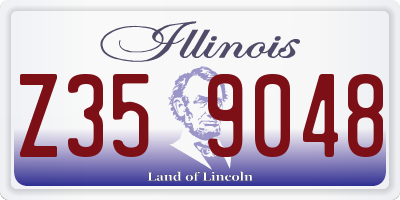 IL license plate Z359048