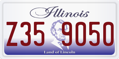 IL license plate Z359050