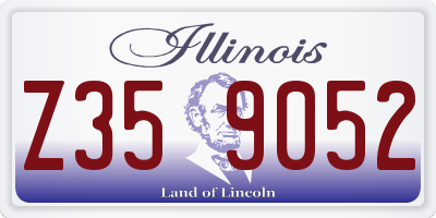 IL license plate Z359052
