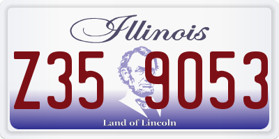 IL license plate Z359053