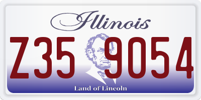 IL license plate Z359054