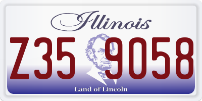 IL license plate Z359058