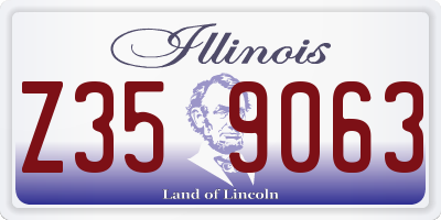 IL license plate Z359063