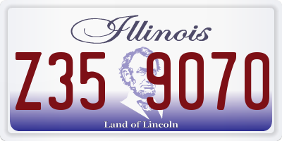 IL license plate Z359070