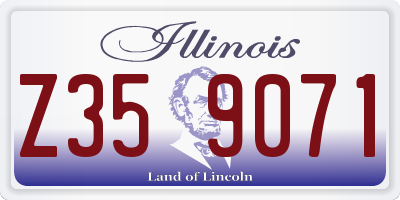 IL license plate Z359071