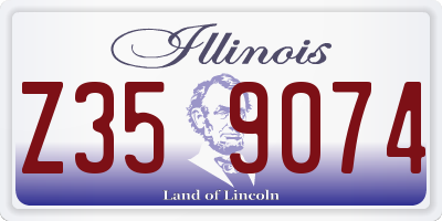 IL license plate Z359074