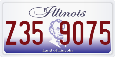 IL license plate Z359075