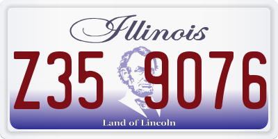IL license plate Z359076