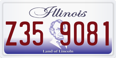 IL license plate Z359081