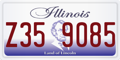 IL license plate Z359085