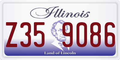 IL license plate Z359086