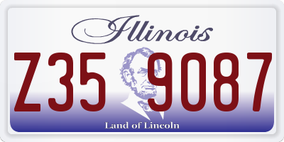 IL license plate Z359087