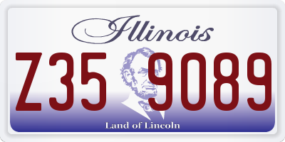 IL license plate Z359089