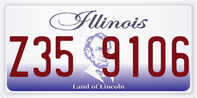 IL license plate Z359106