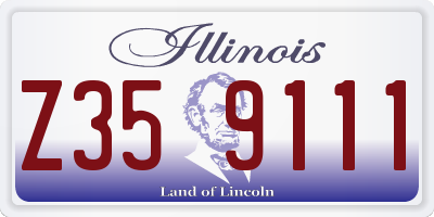 IL license plate Z359111