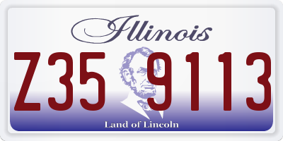 IL license plate Z359113