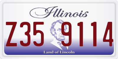 IL license plate Z359114