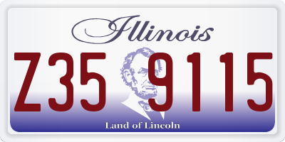 IL license plate Z359115