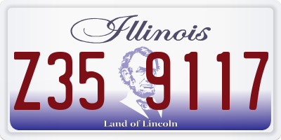 IL license plate Z359117
