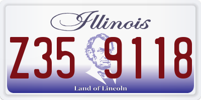 IL license plate Z359118
