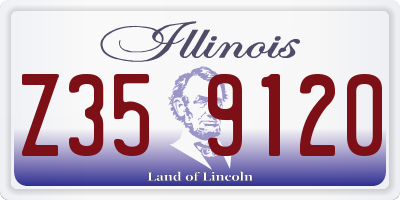 IL license plate Z359120