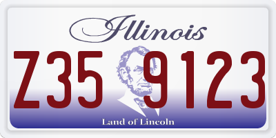 IL license plate Z359123