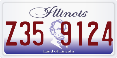 IL license plate Z359124