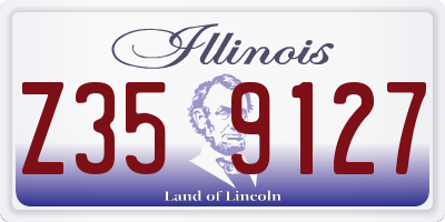 IL license plate Z359127