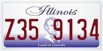 IL license plate Z359134
