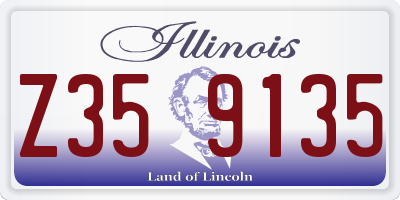 IL license plate Z359135