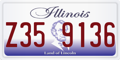IL license plate Z359136